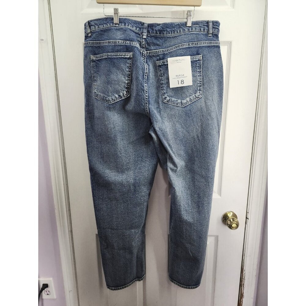 Habitual Reese High Rise Straight Medium Wash 18 - Picture 2 of 7